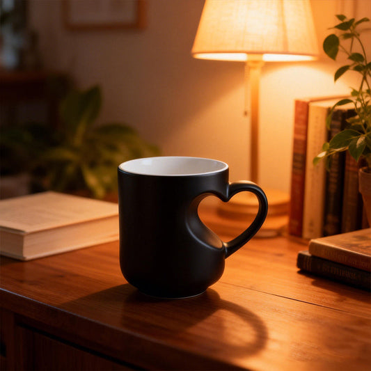 olor Changing Heart Handle Ceramic Mug 💕