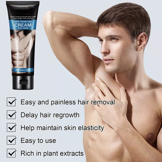 ✅ Buy 1 Get 1 FREE – you get 2!   Men's Painless Hair Removal Cream
