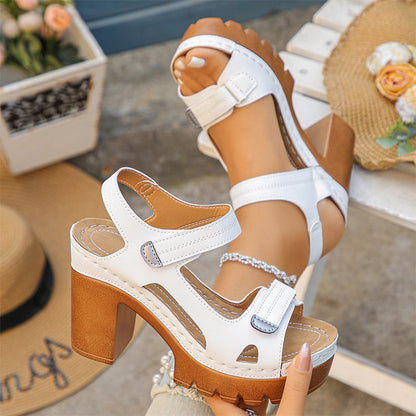 Limited time discount – bestselling sandals! 🔥👡Women's Summer Platform One-Strap Sandals