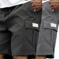 Men's Casual Cargo Shorts with Elastic Waist