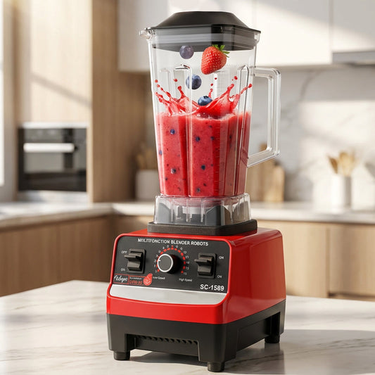 🥤 50% OFF NOW! ⚡ High-Speed Professional Countertop Blender – 4500W Motor, 15 Speeds & 6 Stainless Steel Blades 🍓