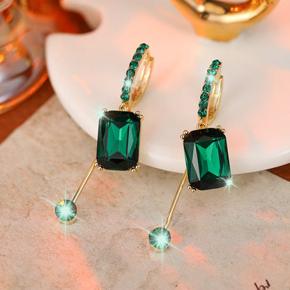 Elegant retro rhinestone earrings 💎✨