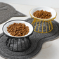 🐱 50% OFF! 🥣Elevated Ceramic Cat Bowl with Iron Stand – Promotes Healthy Posture, Non-Slip & Perfect for Dry & Wet Food 🐈