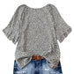 Women's Abstract Print Ruffle Sleeve Blouse   Free shipping on 2+ items – save £3! 🚚💷✨
