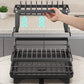 Two-tier dish rack for the kitche