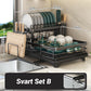 Two-tier dish rack for the kitche
