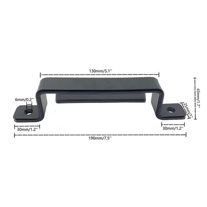 🚪🔧Two-in-one, rock-solid – cast iron door handles & railing reinforcement clamps!✨