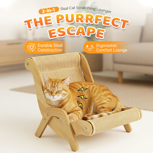 🔥 Hot sale 50% OFF🔥2-in-1 Sisal Cat Scratching Lounger