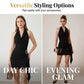 💐50% OFF ! Side Drape Bodycon Dress – Elegant Detail, Feminine Silhouette 🌸💃【Limited Offer】