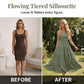 Last day – 50% OFF + free shipping on 2+ items! 🚚💨Women's Halter Neck Backless Tiered Maxi Dress