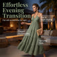 Last day – 50% OFF + free shipping on 2+ items! 🚚💨Women's Halter Neck Backless Tiered Maxi Dress