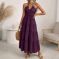 Last day – 50% OFF + free shipping on 2+ items! 🚚💨Women's Halter Neck Backless Tiered Maxi Dress