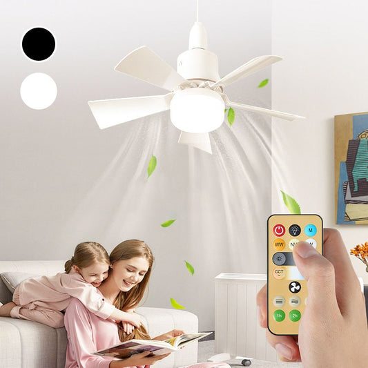 Limited Time Offer ⏰✨2-in-1 Portable Ceiling Fan & Light With Remote Control