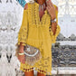 2026 New – 50% OFF – Women's Loose Cotton Linen Embroidered Dress 🌸👗