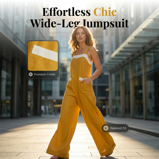 Women's Casual Wide-Leg Jumpsuit