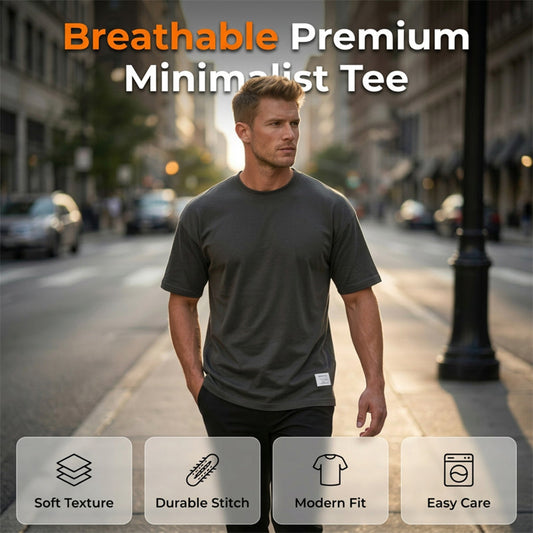 Men's minimalist short-sleeve T-shirt 👕