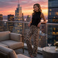Women's Set – Sleeveless Top & Patterned Extra-Wide Pants – Airy, Elegant & Versatile – Perfect for Summer, Office & Vacation ✨🔥