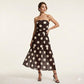 Limited time 50% OFF ⏰🔥Elegant Strapless Polka Dot Tiered Dress