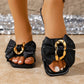 Bestseller – Limited Time Special Price! 🔥⏰Bow & Chain Decor Flat Slide Sandals