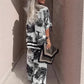 📢📢50% OFF !! ⏰Women's Casual Printed V-Neck Top and Long Pants Set
