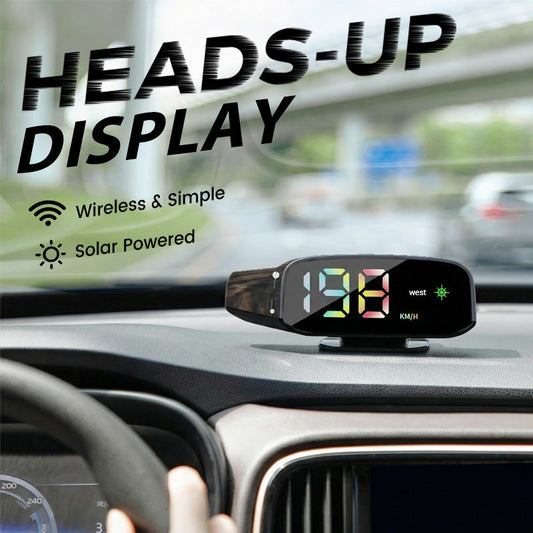 limited time 50% OFF! 🎁🔥Solar-Powered Car HUD Speedometer