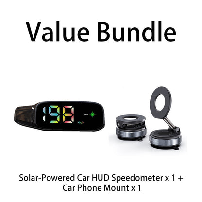 limited time 50% OFF! 🎁🔥Solar-Powered Car HUD Speedometer