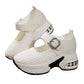 Breathable Woven Platform Mary Janes