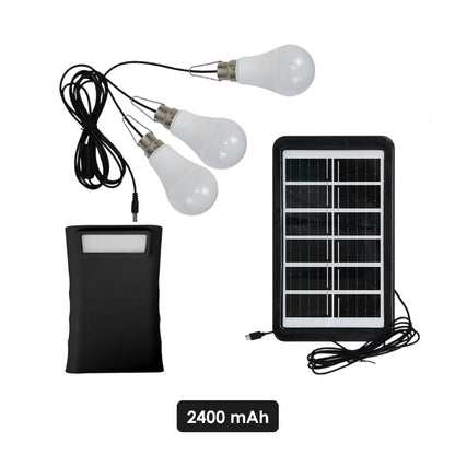 🎁🔥 Limited time 50% OFF~Solar Powered LED Lighting System with 3 Bulbs