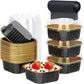 10 PCS Disposable Aluminum Foil Baking Cups with Lids