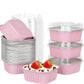 10 PCS Disposable Aluminum Foil Baking Cups with Lids