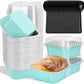 10 PCS Disposable Aluminum Foil Baking Cups with Lids