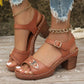 📢📢50% OFF !! ⏰Women's Chunky Heel Sandals