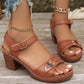 📢📢50% OFF !! ⏰Women's Chunky Heel Sandals