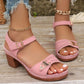 📢📢50% OFF !! ⏰Women's Chunky Heel Sandals