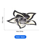 Modern Flower-Shaped Ceiling Fan with Light & Remote