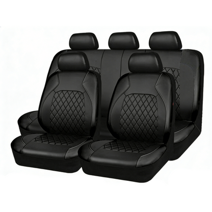 🚗 50% OFF! 9-Piece Universal Fit Leather Car Seat Cover Set