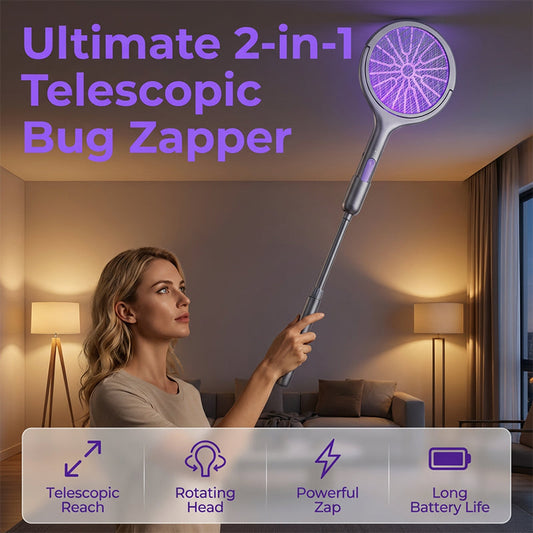 🏆LAST DAY SALE 50% OFF🔥Extendable Electric Fly Swatter