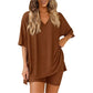 📢📢50% OFF !! ⏰Women's Lounge V-Neck Top & Shorts Set