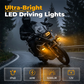 💐 50% OFF NOW! 🏍️ Dual-Color LED Motorcycle Spotlight – White/Amber for All Weather – Bright, waterproof & improves visibility in fog, rain or night rides ⚡