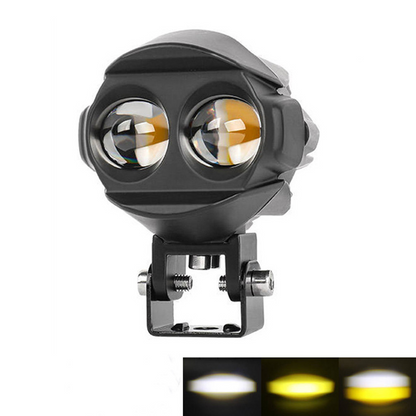💐 50% OFF NOW! 🏍️ Dual-Color LED Motorcycle Spotlight – White/Amber for All Weather – Bright, waterproof & improves visibility in fog, rain or night rides ⚡