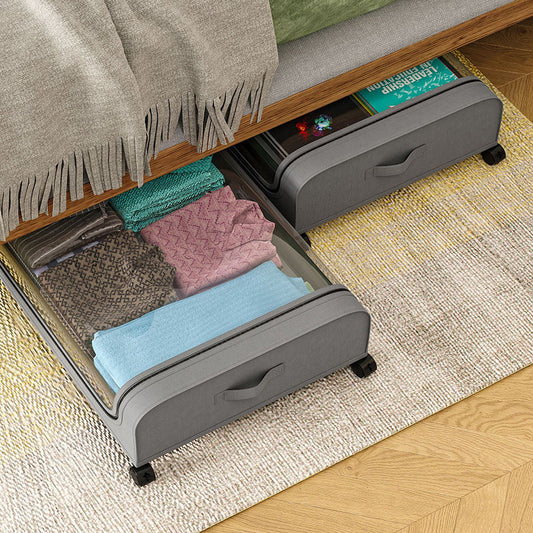 Last day – limited time offer! ⏰🔥Large Capacity Under Bed Storage with Wheels & Lid