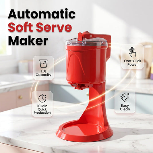 🥳2026 HOT SALE🥳💞50K+ SOLD!🍦🕹️ 50% OFF! Automatic Ice Cream Machine – 15‑min quick churn, 1.0L capacity. One‑touch dispensing. Homemade soft serve! 🍨✨