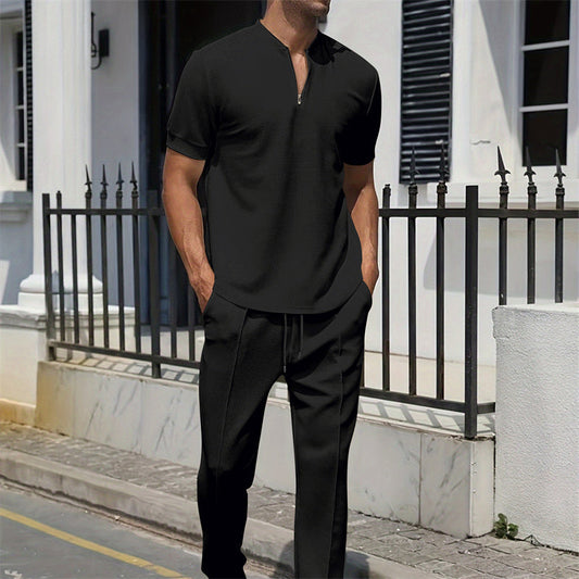 🏆LAST DAY SALE 50% OFF🔥Men’s Summer Quarter-Zip Tracksuit Set