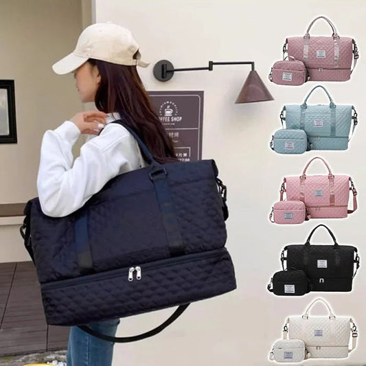 🏆LAST DAY SALE 50% OFF🔥Large Capacity Travel Bag Set with Wet and Dry Separation