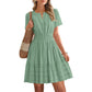 🔥Summer Hot Sale - 41% Off😍Women's Short Sleeve Tiered Mini Dress