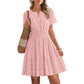 🔥Summer Hot Sale - 41% Off😍Women's Short Sleeve Tiered Mini Dress
