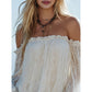 👚 50% OFF NOW! 🌸 Women's Bohemian Off-Shoulder Lace Top – 2026 New Arrivals – Romantic, breathable & perfect for summer, beach or festival vibes ✨