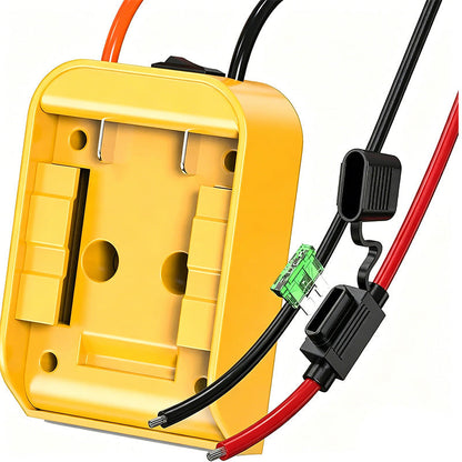 Power Wheels Adapter for DeWalt 18V/20V Battery with Switch & Fuse