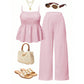 📢📢50% OFF !! ⏰Women's Casual Cami Top & Wide-Leg Pants Set