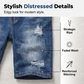 👖 LIMITED-TIME 50% OFF! ✨ Men's Ripped Denim Shorts – Edgy, Breathable, Casual 🌊